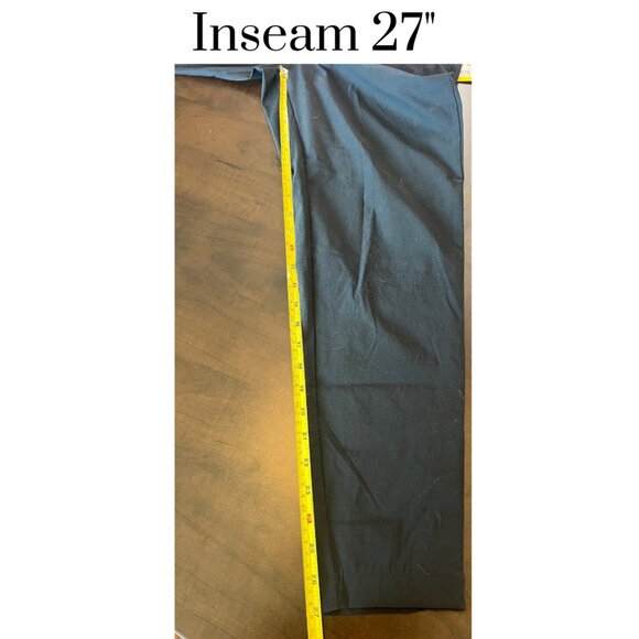 NWT Women’s High Rise Stretch Pants Black Size Small w/ Zipper Ankles & Pockets - Picture 4 of 10